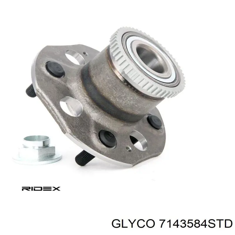7143584STD Glyco вкладыши коленвала шатунные, комплект, стандарт (std)