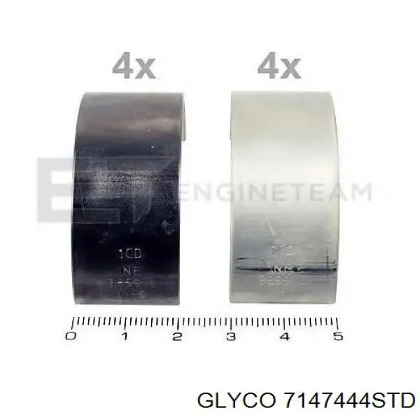 Купить 7147444STD Glyco Комплект шатунных вкладышей