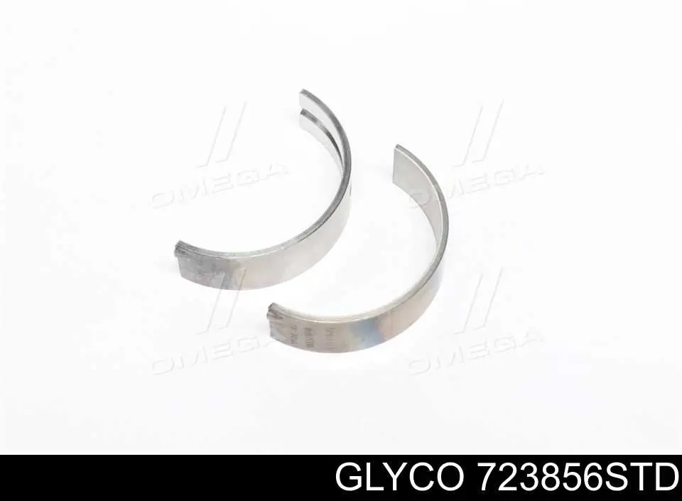 72-3856 STD Glyco вкладыши коленвала коренные, комплект, стандарт (std)