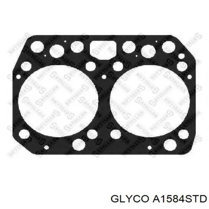 Полукольцо упорное (разбега) коленвала, STD, комплект A1584STD Glyco