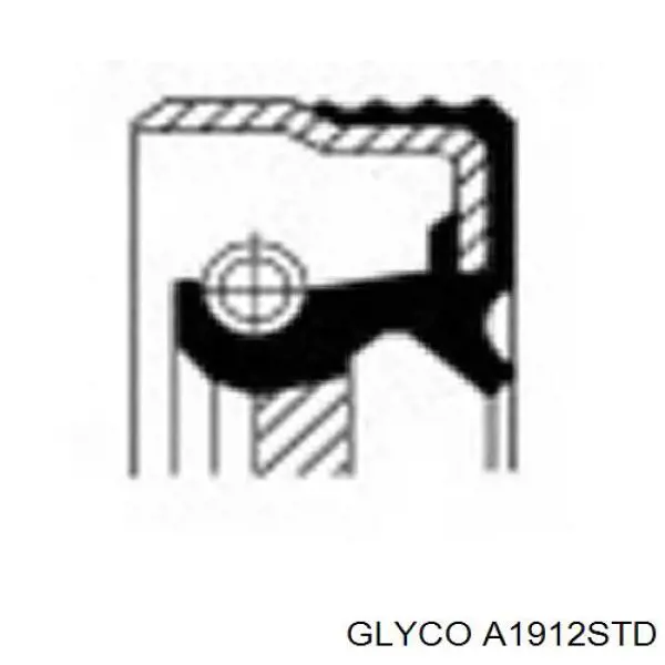 Упорное полукольцо коленчатого вала, компект Glyco A1912STD цена, от 5.04 USD