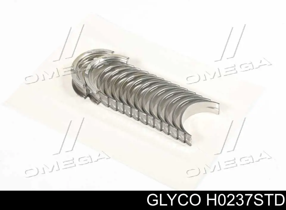H0237STD Glyco вкладыши коленвала коренные, комплект, стандарт (std)