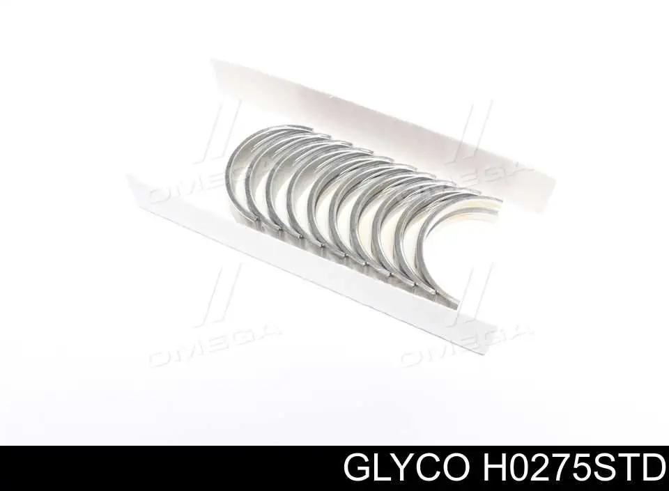 H0275STD Glyco вкладыши коленвала коренные, комплект, стандарт (std)
