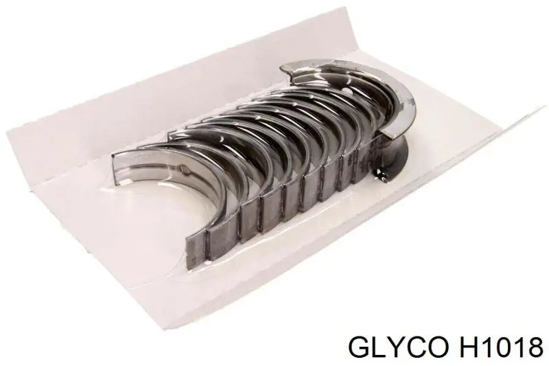 H1018 Glyco вкладыши коленвала коренные, комплект, стандарт (std)