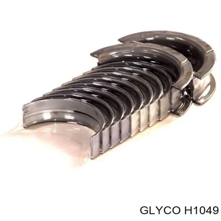 H1049 Glyco вкладыши коленвала коренные, комплект, стандарт (std)