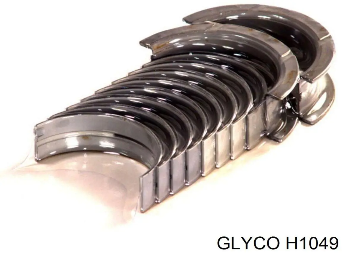 Вкладыши коленвала коренные, комплект, стандарт (STD) H1049 Glyco