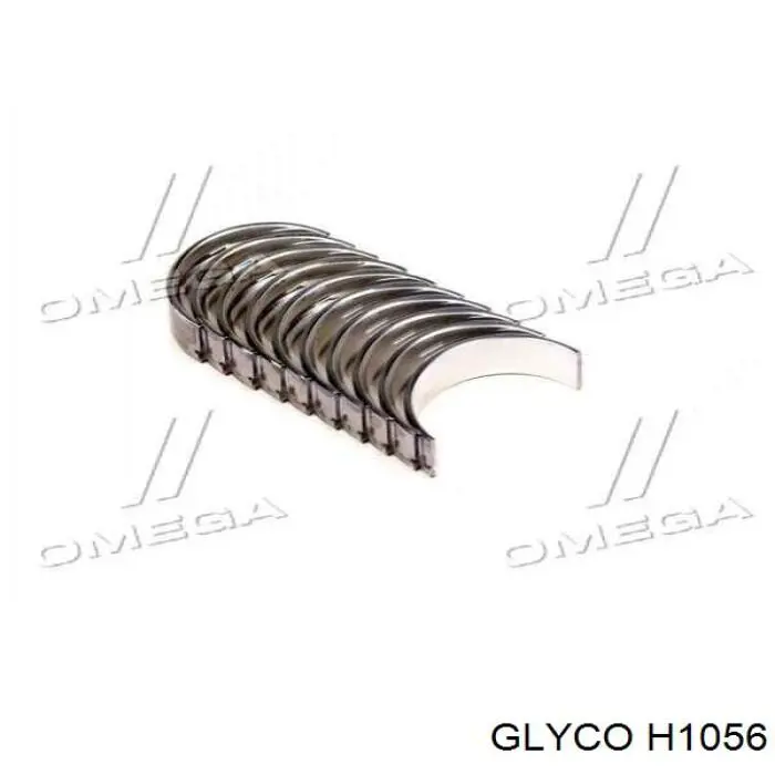 Купить H1056 Glyco Вкладыши коленвала, коренные, комплект, стандарт (STD)