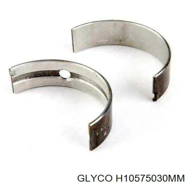 Вкладиші колінвала, корінні, комплект, 1-й ремонт (+0,25) H10575030MM Glyco