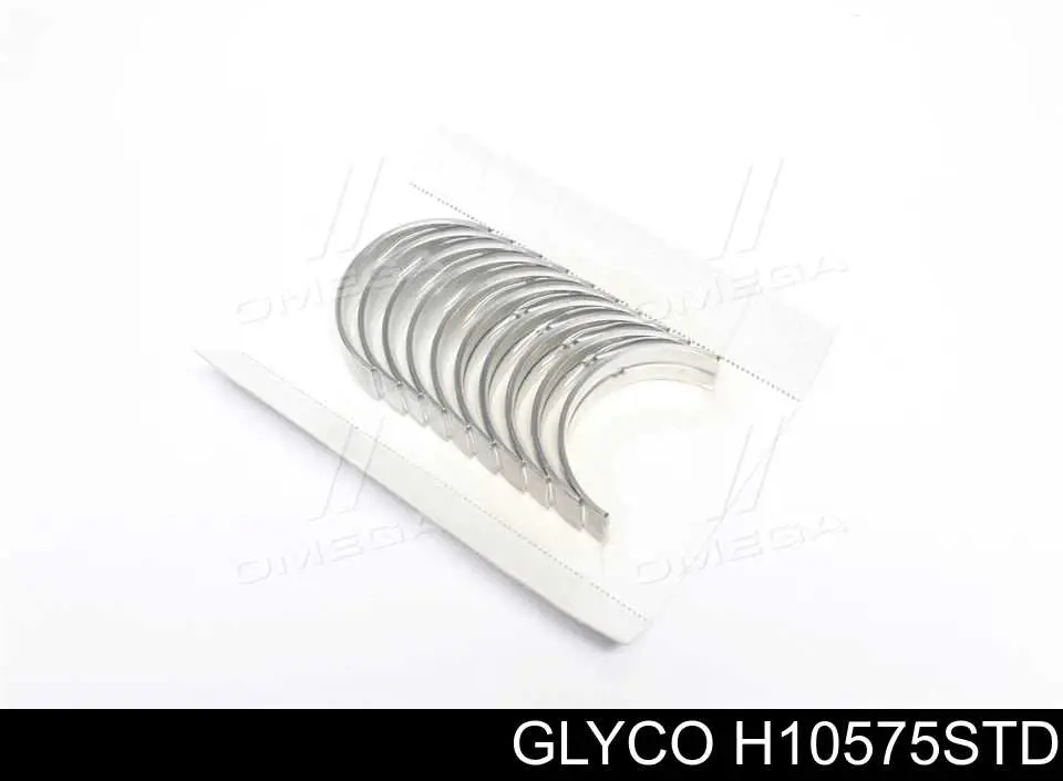 H10575STD Glyco вкладыши коленвала коренные, комплект, стандарт (std)