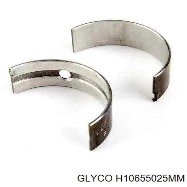 H10655025MM Glyco вкладыши коленвала коренные, комплект, 1-й ремонт (+0,25)