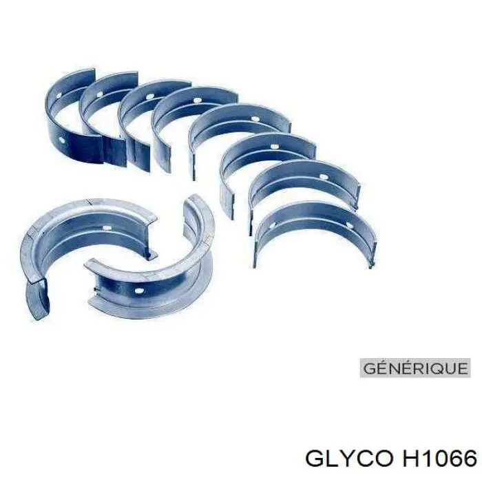 H1066 Glyco Подшипник скольжения коленвала