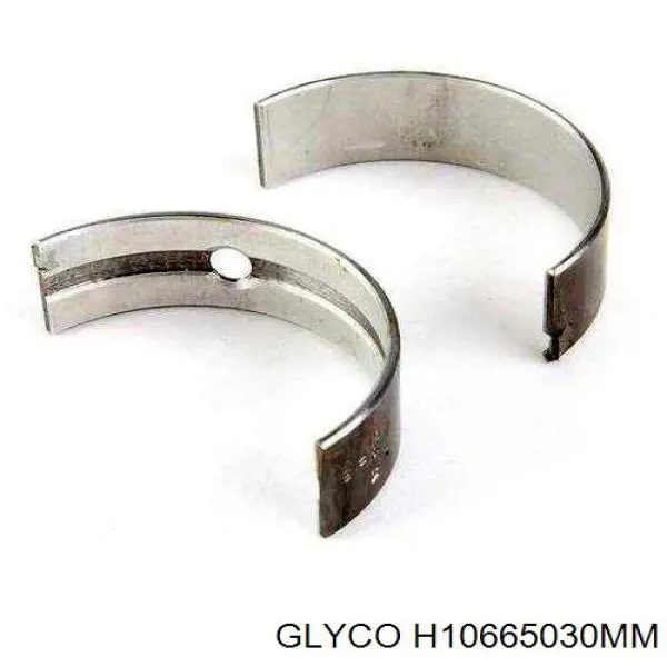 H10665030MM Glyco вкладыши коленвала коренные, комплект, 1-й ремонт (+0,25)