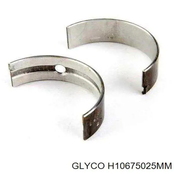 Вкладыши коленвала коренные, комплект, 1-й ремонт (+0,25) Glyco H10675025MM