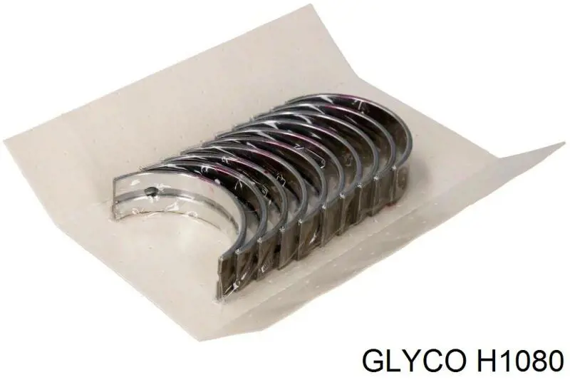 H1080 Glyco вкладыши коленвала коренные, комплект, стандарт (std)