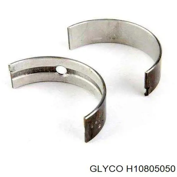 H10805050 Glyco вкладыши коленвала коренные, комплект, 2-й ремонт (+0,50)