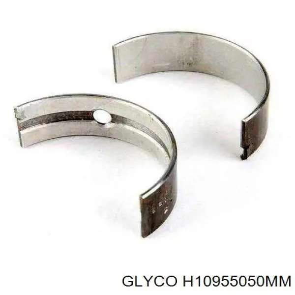 H10955050MM Glyco folhas inseridas principais de cambota, kit, 2ª reparação ( + 0,50)