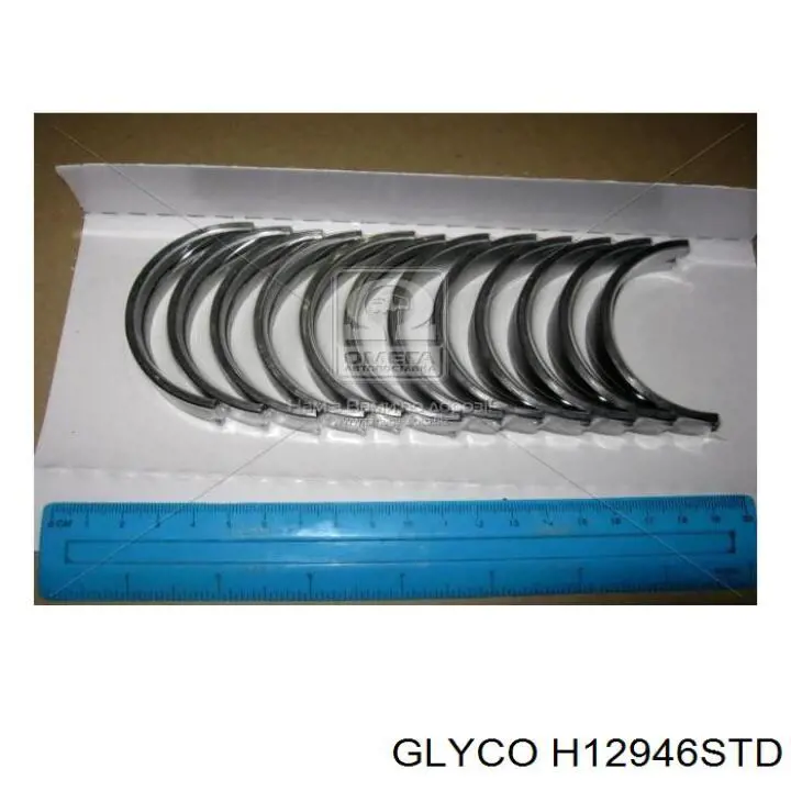 Купить H12946 Glyco Вкладыши коленвала, коренные, комплект, стандарт (STD)