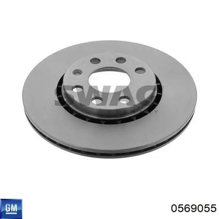 0569055 General Motors Диск тормозной передний