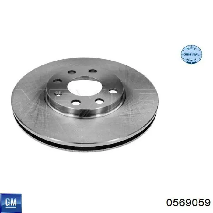 Тормоз дисковый передний General Motors 0569059