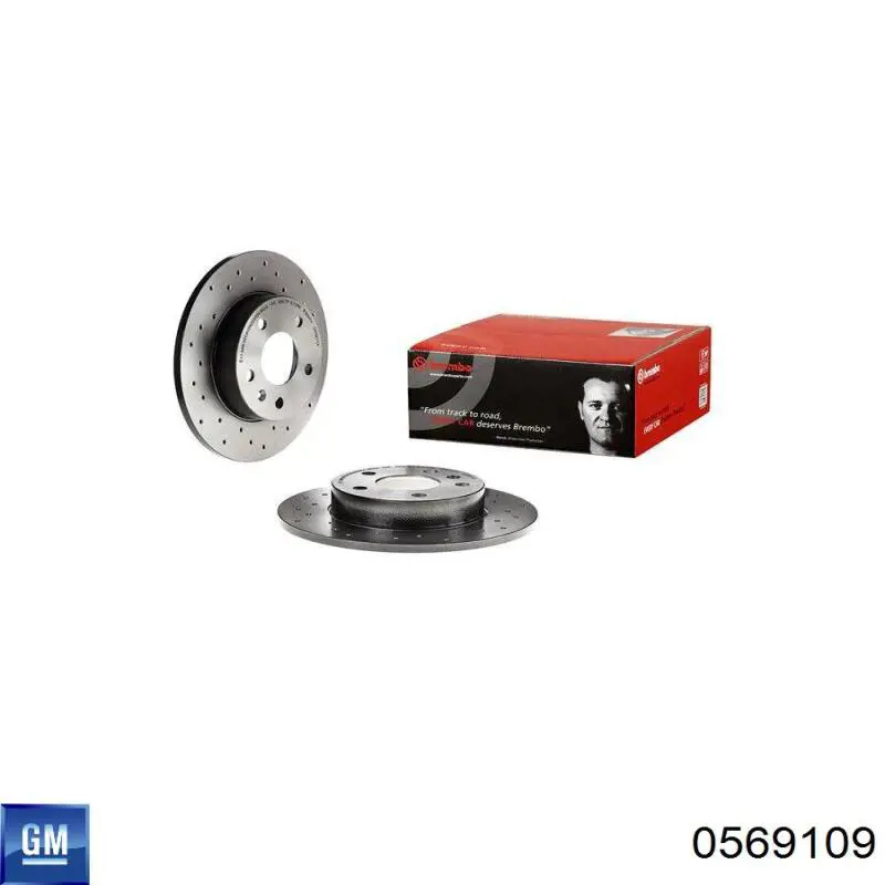 Тормозные диски 0569109 General Motors