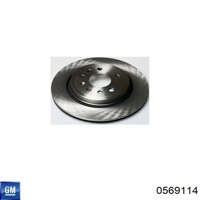 0569114 General Motors диск тормозной задний
