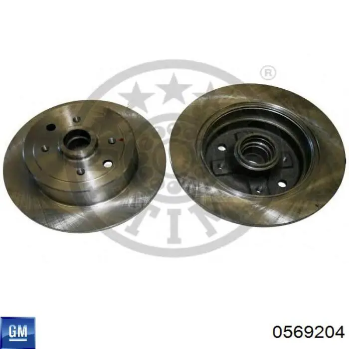 Купить 0569204 General Motors Диск тормозной задний
