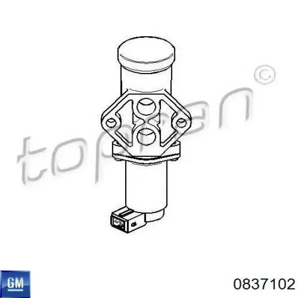 Клапан холостого хода General Motors 0837102 цена, от 40.18 USD