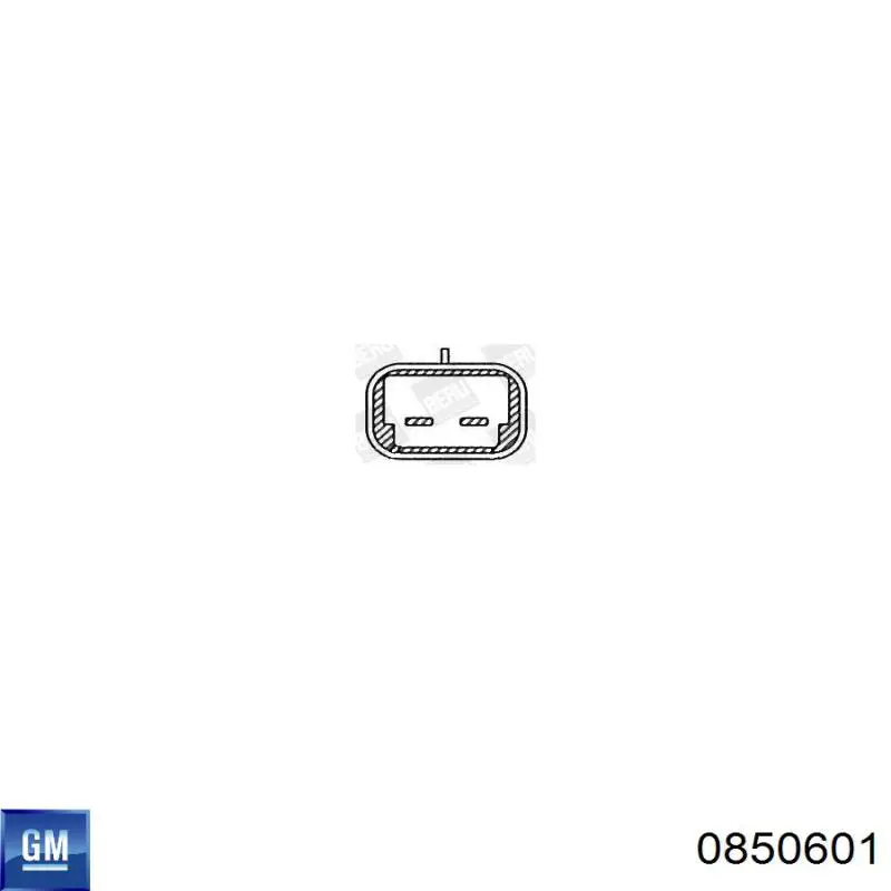 0850601 General Motors прокладка впускного коллектора