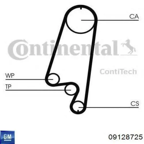 Зубчатый ремень General Motors 09128725 цена, от 10.25 USD