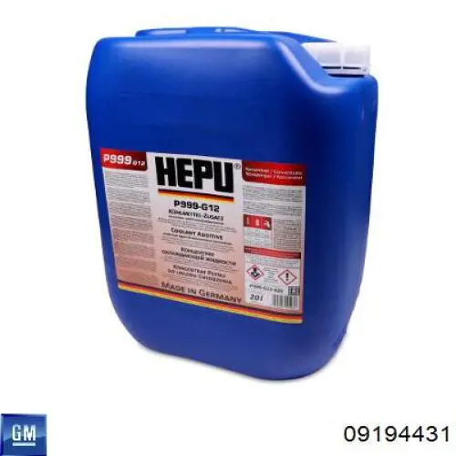 09194431 GM Liquido refrigerante original y equivalente