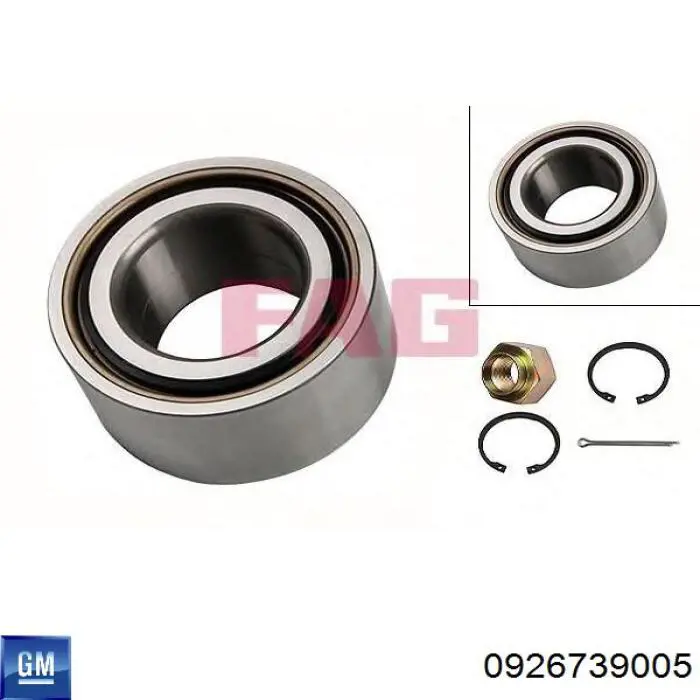 Комплект подшипника ступицы колеса General Motors 0926739005 цена, от 9.53 USD