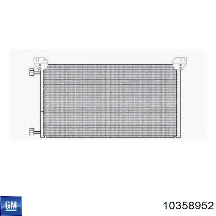 Радиатор кондиционера 10358952 General Motors