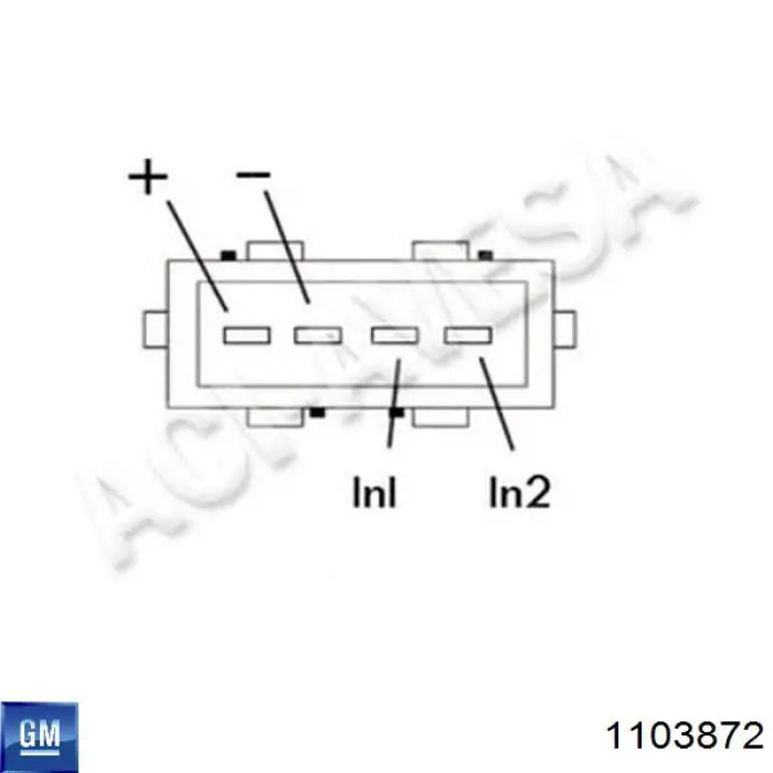 Катушка зажигания 1103872 General Motors