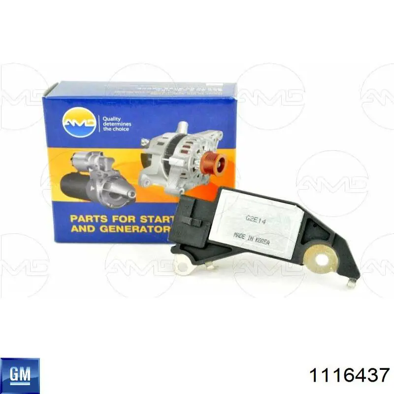 Реле регулятор генератора General Motors 01116437