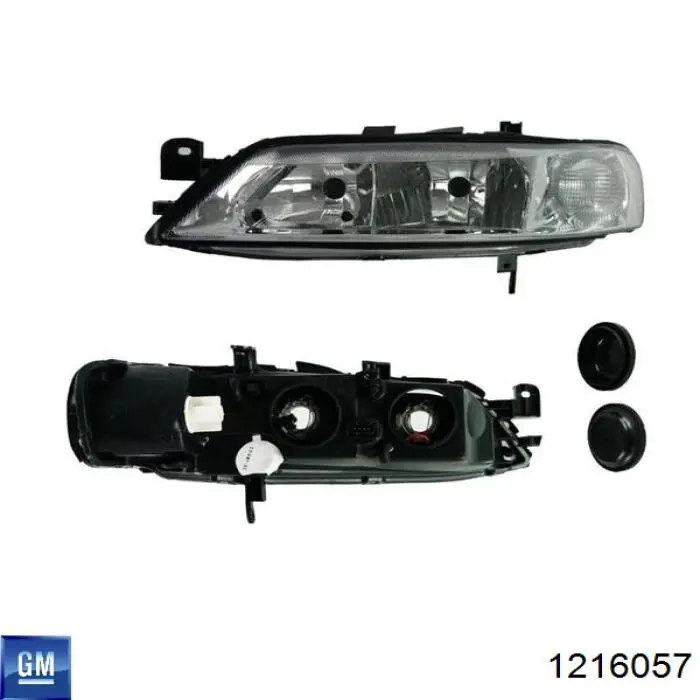 Левая фара 1216057 General Motors