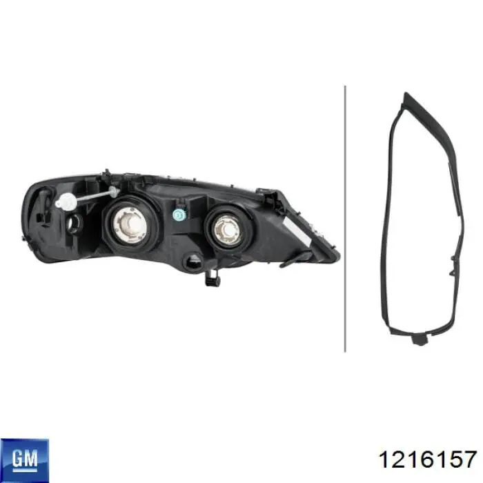 Левая фара 90520877LH Opel