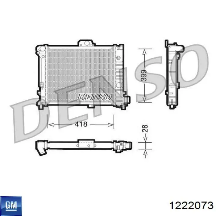 Фонарь задний левый 1222073 General Motors