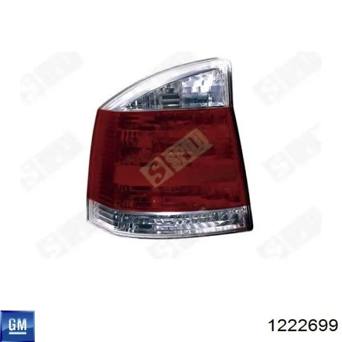 Фонарь задний правый General Motors 1222699 цена, от 32.20 USD