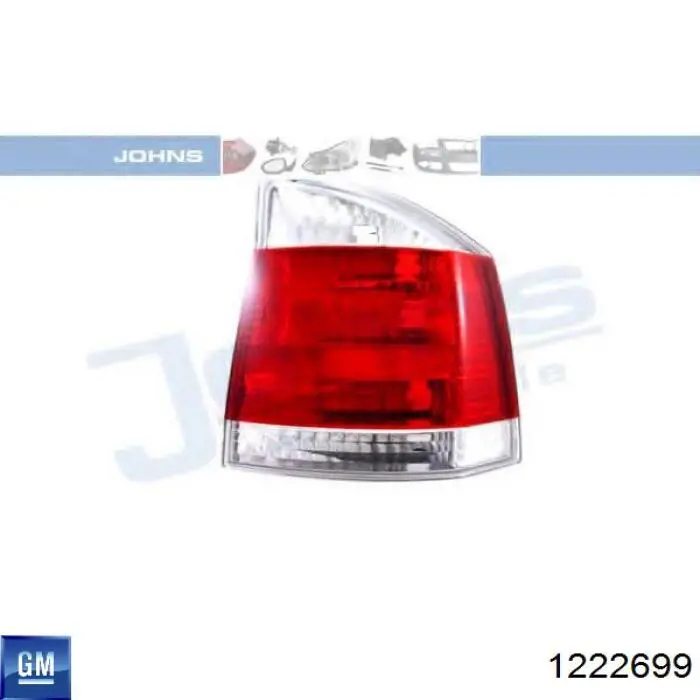 Задний фонарь 1222699 General Motors