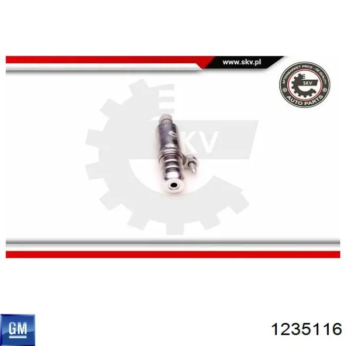 1235116 General Motors клапан электромагнитный положения (фаз распредвала левый)