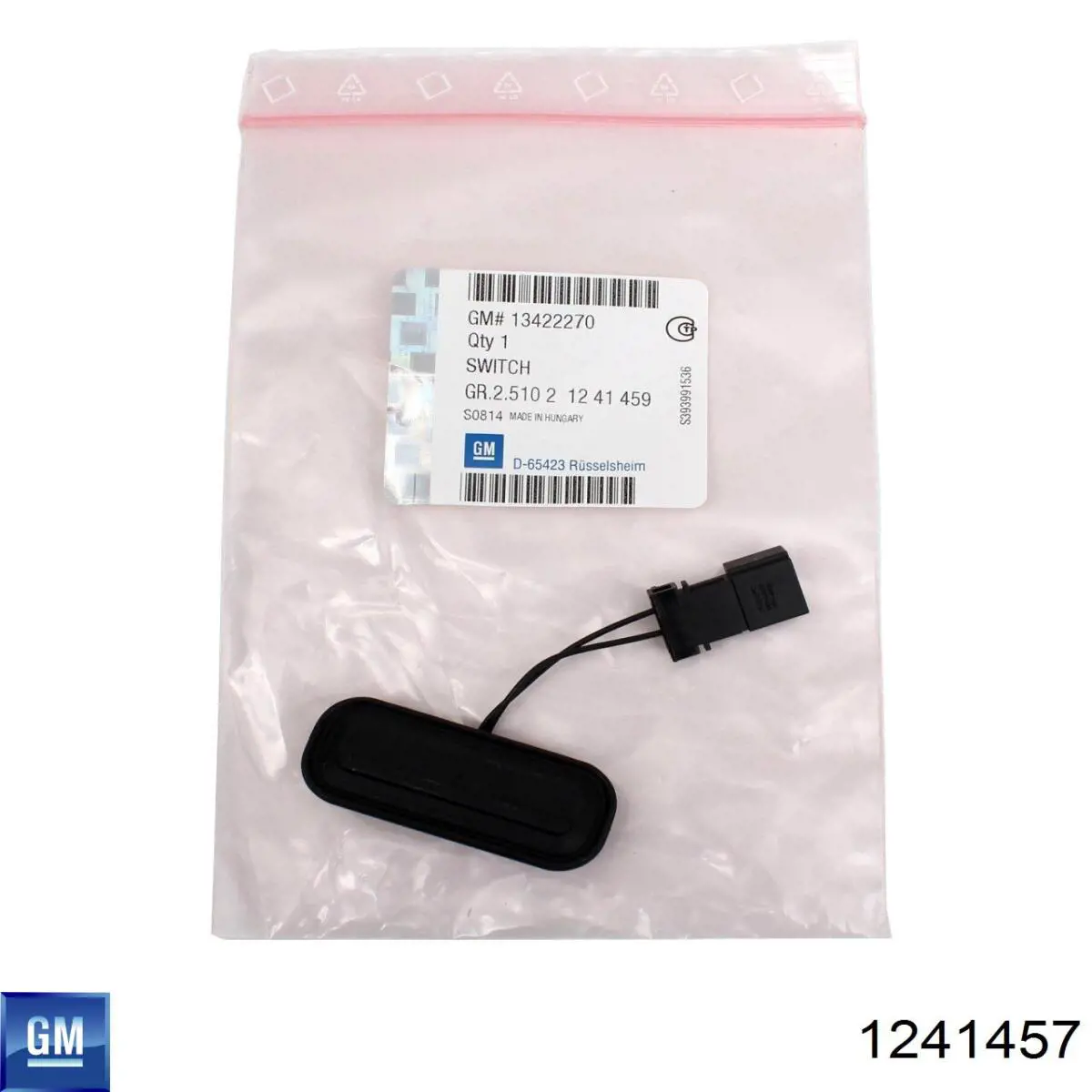 Купить 1241457 General Motors Кнопка привода замка задней 3/5 двери (ляды)