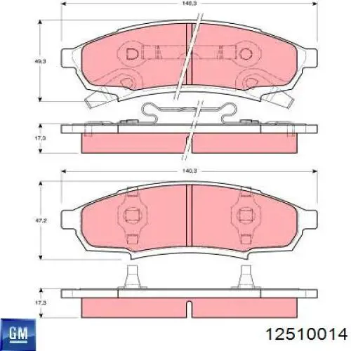 ZX376 Wagner Колодки передние