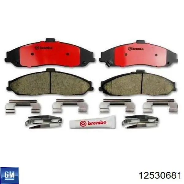 Купить 12530681 General Motors Колодки тормозные