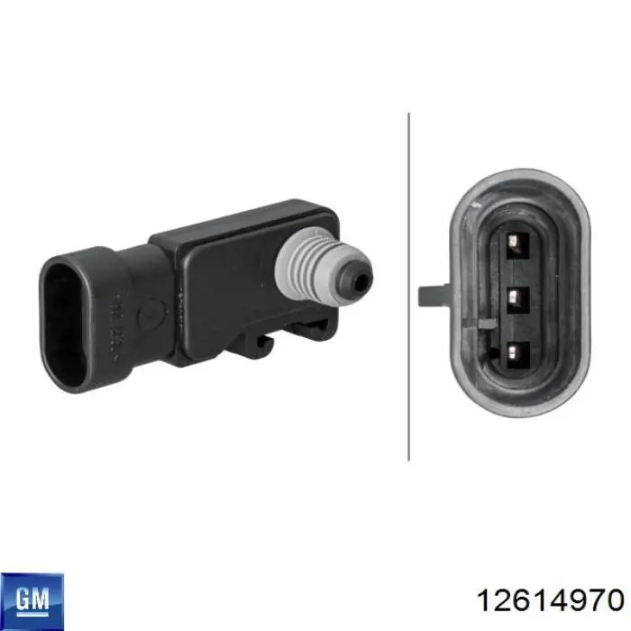 Датчик абсолютного давления 12614970 General Motors