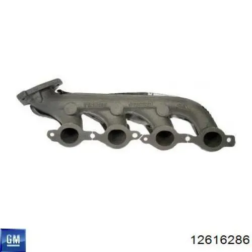 Коллектор выпускной правый 12602038 Opel