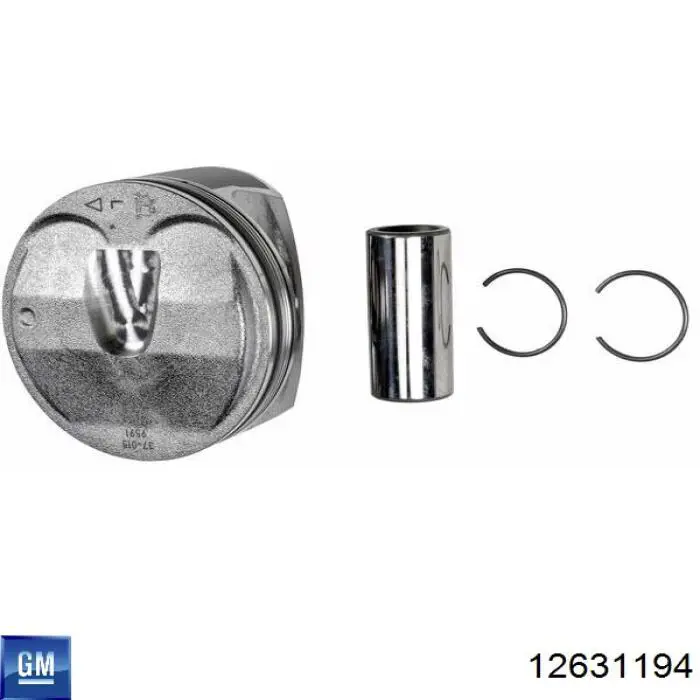 Комплект поршневых колец на 1 цилиндр, стандарт 4818044 Opel