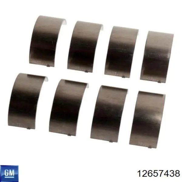 12657438 General Motors Комплект подшипников скольжения
