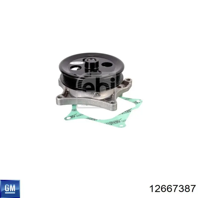 Помпа охлаждения General Motors 12667387 цена, от 39.30 USD