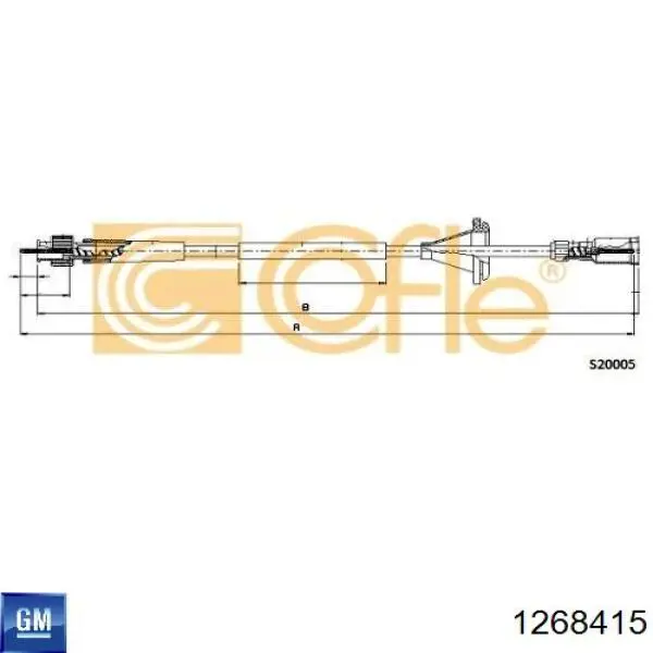 1268415 General Motors Тросик спидометра