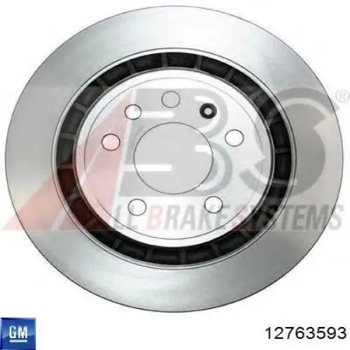 Задний тормозной диск General Motors 12763593